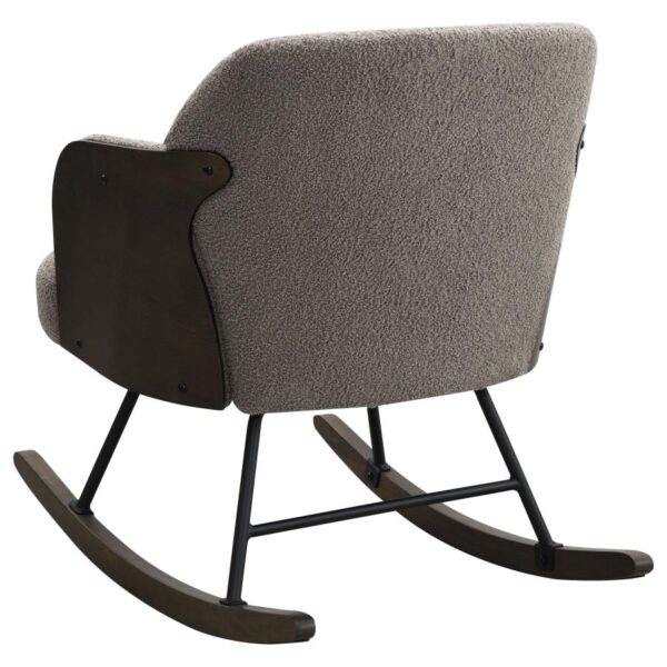 Paige Boucle Upholstered Mid Back Rocking Chair Taupe by Coaster Furniture 12