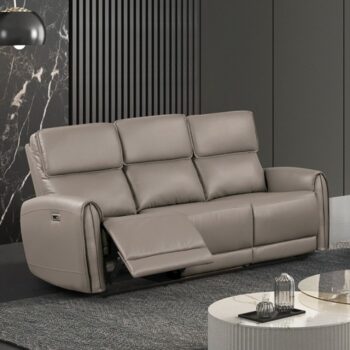 Schlieren Light Brown Power Sofa  FM6012LB-SF-PM Contemporary by Furniture of America