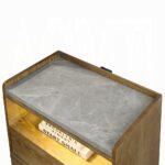 Garcia Nightstand with LED BD04863 By ACME Luxury Bedroom Nightstands Mobilia Cleopatra 15 Garcia Nightstand with LED BD04863 By ACME 15