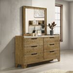 Garcia Mirror in Brown Finish BD04864 By ACME Luxury Bedroom Dressers & Mirrors Mobilia Cleopatra 13 Garcia Mirror in Brown Finish BD04864 By ACME 13