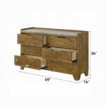 Garcia Dresser in Brown Finish BD04865 By ACME Luxury Bedroom Dressers & Mirrors Mobilia Cleopatra 12 Garcia Dresser in Brown Finish BD04865 By ACME 12