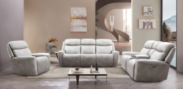 Artemia Light Taupe Power Loveseat CM9922FG-LV-PM-PK by Furniture of America 6