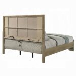 Lakkari Antique Oak Bed with LED Light By ACME 10