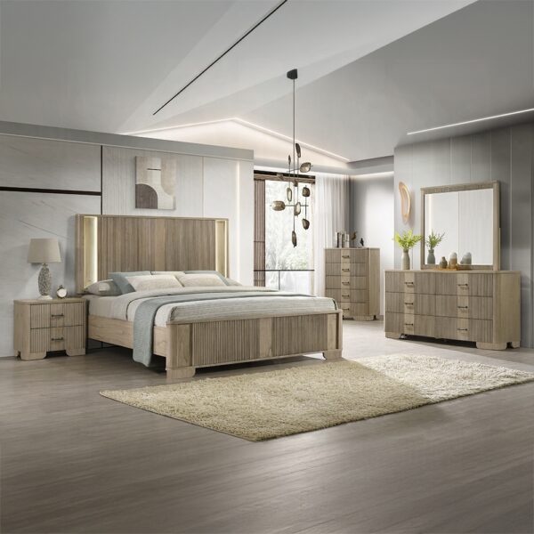 Lakkari Mirror in Antique Oak Finish BD04874 By ACME 10