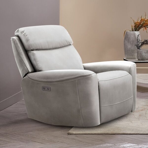 Artemia Light Taupe Power Recliner CM9922FG-CH-PM by Furniture of America 5