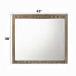 Lakkari Mirror in Antique Oak Finish BD04874 By ACME 12