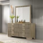 Lakkari Mirror in Antique Oak Finish BD04874 By ACME 13