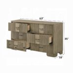 Lakkari Dresser in Antique Oak Finish BD04875 By ACME Luxury Bedroom Dressers & Mirrors Mobilia Cleopatra 12 Lakkari Dresser in Antique Oak Finish BD04875 By ACME 12