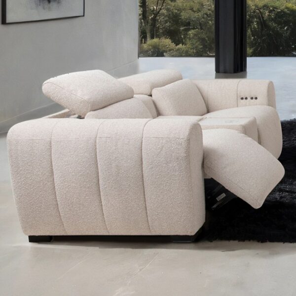 Thaddea White Power Loveseat CM9934WH-LV-PM-PK by Furniture of America 6