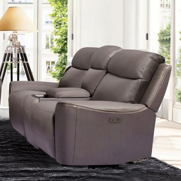 Artemia Gray Power Loveseat CM9922GY-LV-PM-PK by Furniture of America 8