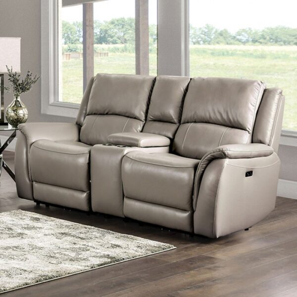 Gorgius Light Gray Power Loveseat CM9910ST-LV-PM-PK  by Furniture of America 9