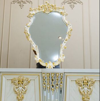 Handmade Cream Mint Green Pure Essence Mirror