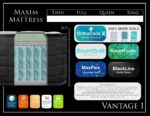 Vantage 1 Firm Mattress By Maxim Mattress Mattresses and Foundations Mobilia Cleopatra 8 Vantage 1 Firm Mattress By Maxim Mattress 8
