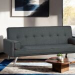 Reno Dark Gray Futon Sofa  TM2001DG Sleek by Furniture of America 9