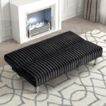 Hinwil Black Futon Sofa Bed  FM2903BK  Smart Style for Modern Living by Furniture of America 11