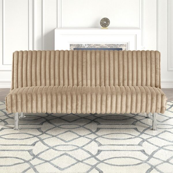 Hinwil Taupe Futon Sofa Bed FM2903TP Style Meets Functionality  by Furniture of America 7