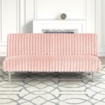 Hinwil Pink Futon Sofa Bed FM2903PK Stylish Versatility for Modern Living by Furniture of America 10