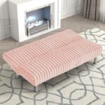 Hinwil Pink Futon Sofa Bed FM2903PK Stylish Versatility for Modern Living by Furniture of America 11