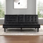 Eidsberg Black Futon Sofa Bed FM2908BK  Smart Comfort Meets Sleek Design by Furniture of America 17