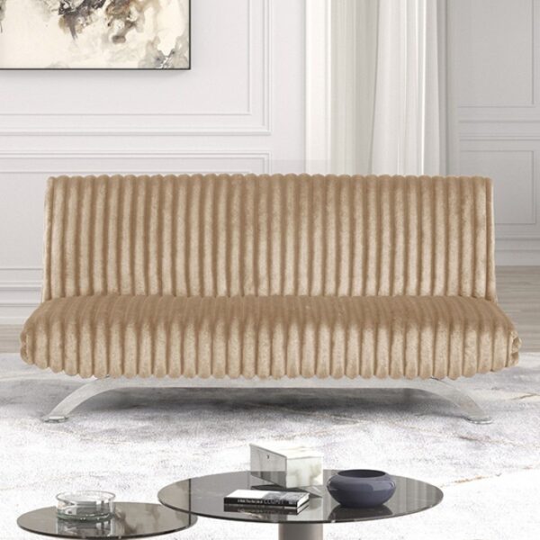 Villeneuve Taupe Futon Sofa Bed FM2906TP Contemporary by Furniture of America 7