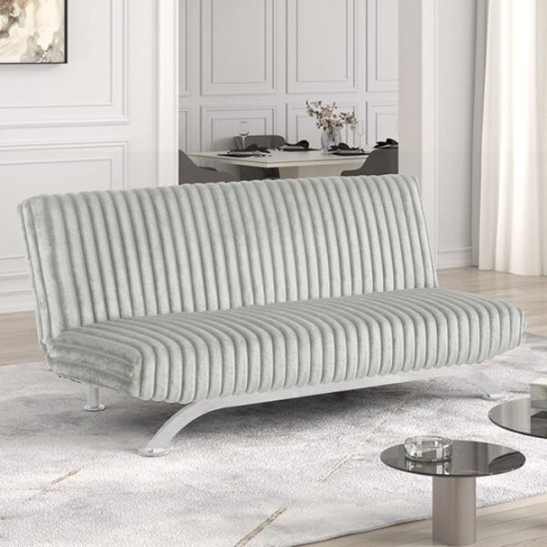 Villeneuve Light Gray Futon Sofa Bed FM2906LG Contemporary Comfort with Everyday Versatility 6