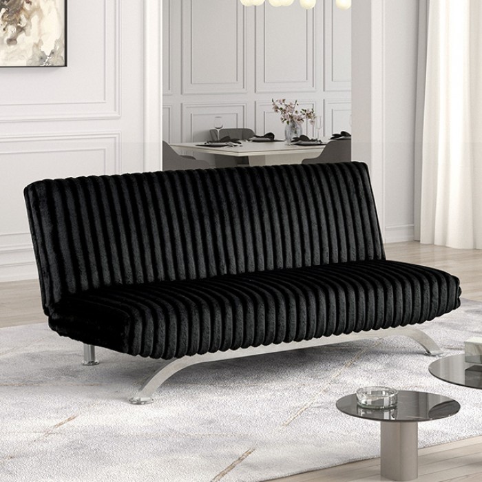 Villeneuve Black Futon Sofa Bed Fm2906Bk Sleek Design By Furniture Of America Luxury Futons Mobilia Cleopatra 5 Villeneuve Black Futon Sofa Bed FM2906BK Sleek Design by Furniture of America 5