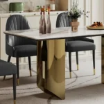 DT513 Black Tempered Glass Dining Table by Artisan Furniture - Image 4