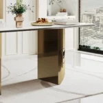 DT513 Black Tempered Glass Dining Table by Artisan Furniture - Image 3