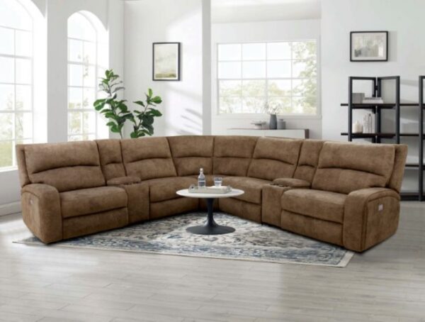 Apostolos Power Sectional CM9915BR-SECT-PM Style Meets Ultimate Comfort by Furniture of America 8