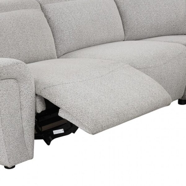 Hieronimus Power Sectional  FM6014LG-SECT-PM Contemporary Comfort in Light Gray by Furniture of America 14