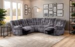 Hieronymus Power Sectional  FM64001DG-SECT-PM Transitional Comfort by Furniture of America 8