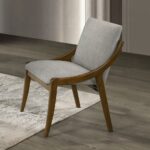 Danzel Gray Chenille Side Dining Chair DN06151 By ACME 11