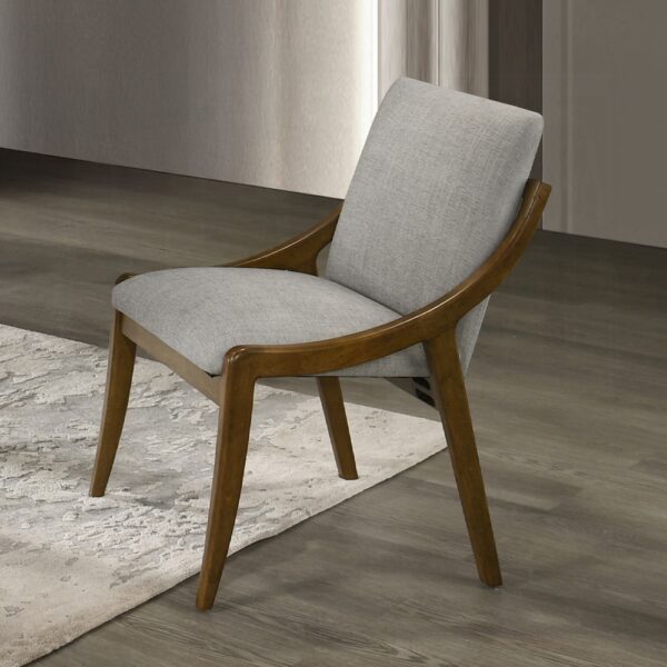 Danzel Gray Chenille Side Dining Chair DN06151 By ACME 7