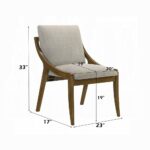 Danzel Gray Chenille Side Dining Chair DN06151 By ACME 13