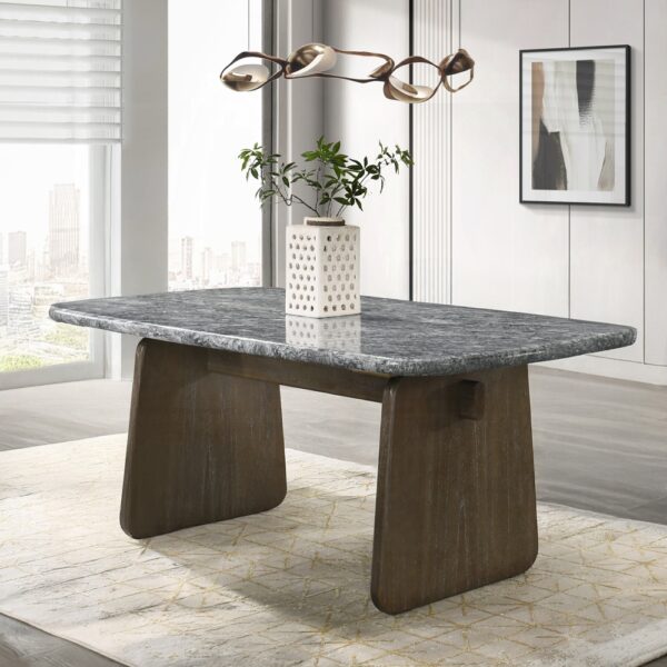 Dillon Dining Table with Natural Marble Top DN04815 By ACME 7