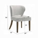 Dillon Gray Chenille Dining Side Chair DN04816 By ACME 13