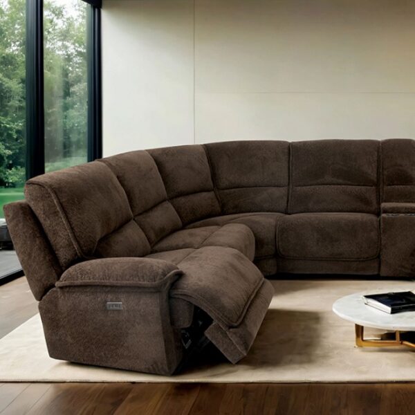 Damasus Power Sectional  CM9932DB-SECT-PM Contemporary by Furniture of America 7