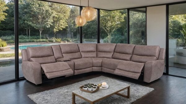 Demetrius Power Sectional  CM9930BR-SECT-PM Transitional by Furniture of America 12