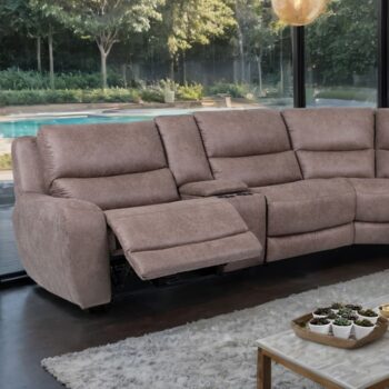 Demetrius Power Sectional  CM9930BR-SECT-PM Transitional by Furniture of America