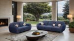 Previti Contemporary Denim Blue Sofa FM61117BL-SF by Furniture of America 8