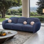 Previti Contemporary Denim Blue Sofa FM61117BL-SF by Furniture of America 7