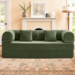 Perri 79″ Olive Green Compressed Sofa  SL6907GR by Furniture of America 13