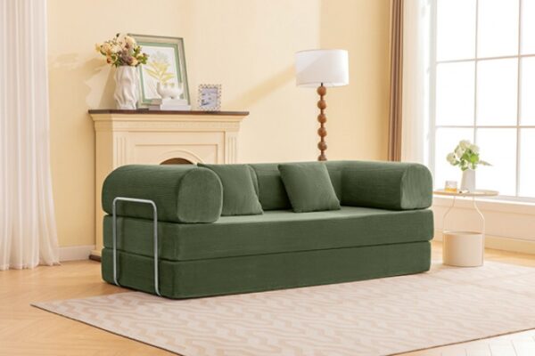 Perri 79″ Olive Green Compressed Sofa  SL6907GR by Furniture of America 10
