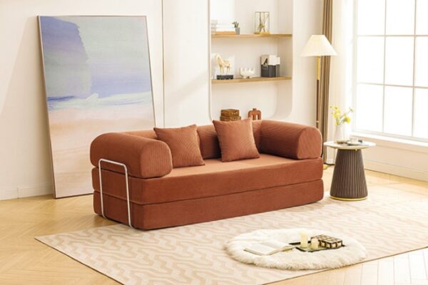 Perri 79″ Rustic Brown Compressed Sofa SL6907BR by Furniture of America 16