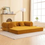 Perri 79″ Ginger Compressed Sofa SL6907YL  by Furniture of America 18