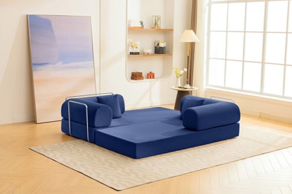 Blue Compressed Sofa SL6907BL by Furniture of America 11