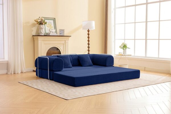 Blue Compressed Sofa SL6907BL by Furniture of America 12