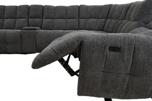 Clemens Dark Gray Power Sectional CM9936DG-SECT-PM Modern Comfort by Furniture of America 9