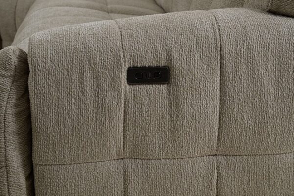 Clemens Beige Power Sectional CM9936BG-SECT-PM Transitional  by Furniture of America 13