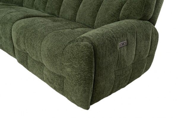Clemens Jade Green Power Sectional CM9936GR-SECT-PM Transitional Style by Furniture of America 10